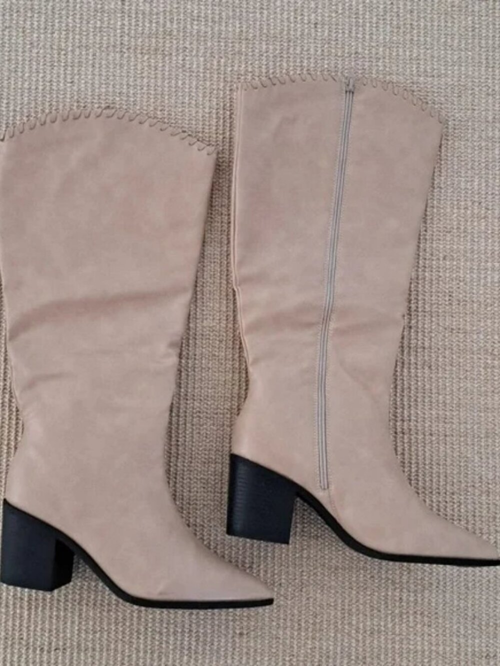Journee Daria Cowgirl Boots - Color: Tan - Size: 9.5 Wide